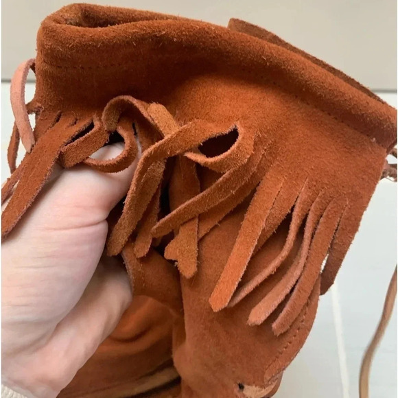 Minnetonka Front Lace Tall Knee High Boots 7.5 - Picture 6 of 14